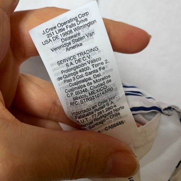 Thomas Mason for J.Crew Tunic in Mixed Stripe in Blue and White S - Picture 8 of 11